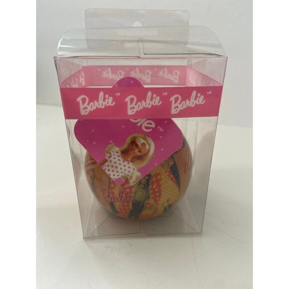 Hallmark Barbie ornament 1995/Barbie Mattell 1996 Pink Bow Fashion Set of 2 - Picture 7 of 10